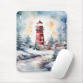 A Lighthouse in Winter Muismat (Met muis)