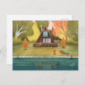 A-Lijst Cabin House Briefkaart (Voorkant / Achterkant)