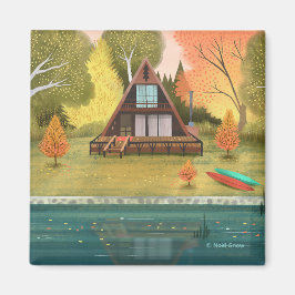 A-Lijst Cabin House Magneet