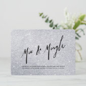 A li'l Silver Holiday Party Invitation (Debout devant)