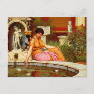 A Lily Pond beroemd gemaakt door John William Godw Briefkaart