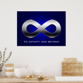 À l'infini et au-delà - affiche mathématique (Cuisine)