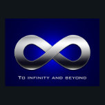 À l'infini et au-delà - affiche mathématique<br><div class="desc">Règles scientifiques ! Infinity Symbol design - idéal pour les étudiants,  les mathématiciens,  les professeurs de mathématiques/sciences,  les professeurs,  les chercheurs ou pour tous les types de scientifiques là-bas!</div>
