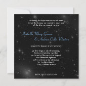 À l'infini et au delà du faire-part de mariage (Dos)