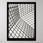 A l'intérieur de la pyramide du Louvre - affiche (Devant)