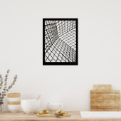 A l'intérieur de la pyramide du Louvre - affiche (Cuisine)