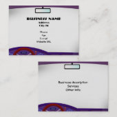 À L'Intérieur Du Carte de visite De Voiture (Devant / Derrière)