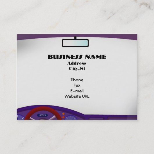 À L'Intérieur Du Carte de visite De Voiture (Devant)