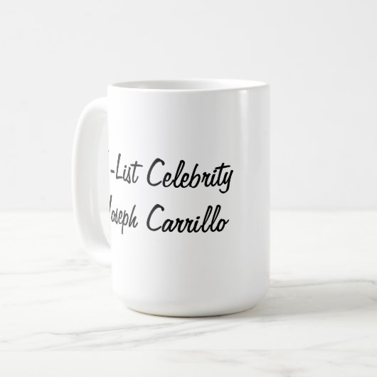 A-List Celebrity Joseph Carrillo | Mug 15 oz (Devant gauche)