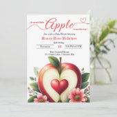 A Little Apple Is On The Way | Fall Baby Shower  Kaart (Staand voorkant)