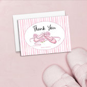 A Little Ballerina is on the Way Bedankkaart