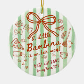 A little Bambina Coming Soon Keramisch Ornament (Voorkant)