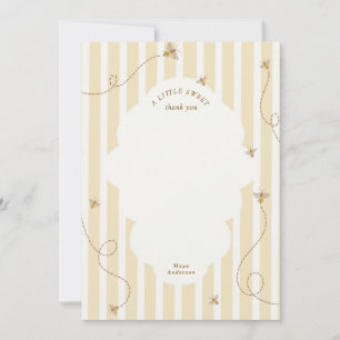 A Little Bee Baby Shower Dankkaart Bedankkaart