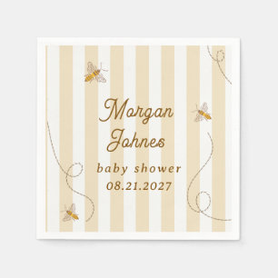 A Little Bee Baby Shower Feest Papieren Servetten