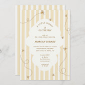 A Little Bee Baby Shower Invitation (Devant / Derrière)