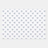 A Little Blue Jean Baby Blue Coquette Bow Inpakpapier Vel (Voorkant 3)