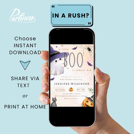 A Little Boo beroemd gemaakt door Halloween Ghost Kaart