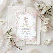 A little Bunny Is On The Way Baby Shower Kaart