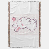 A Little Bunny Made of Feelings Deken (Voorkant Verticaal)