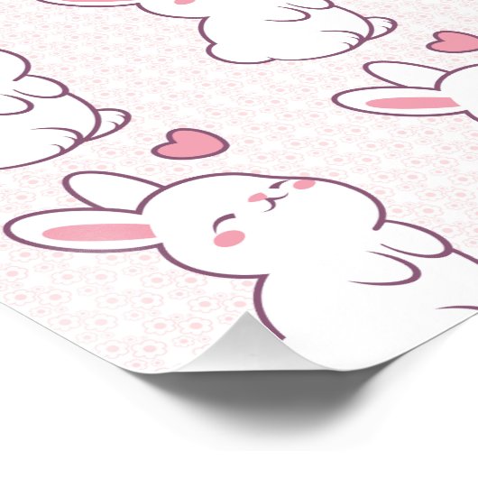 A Little Bunny Made of Feelings Perfect Poster (Hoek)
