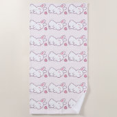 A Little Bunny Made of Feelings Strandlaken (Voorkant)