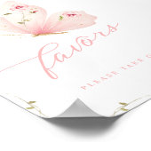 A Little Butterfly Favors Table Sign Poster (Hoek)