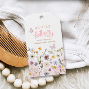 A little Butterfly Girl Baby Shower Cadeaulabel