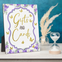 A little Butterfly is on the way table Plaque