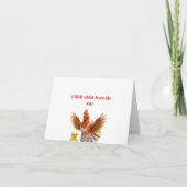 A little chick is on the way  bedankkaart (Voorkant)
