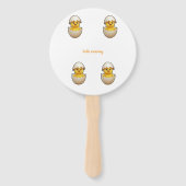 A little chick is on the way handwaaier (Achterkant)