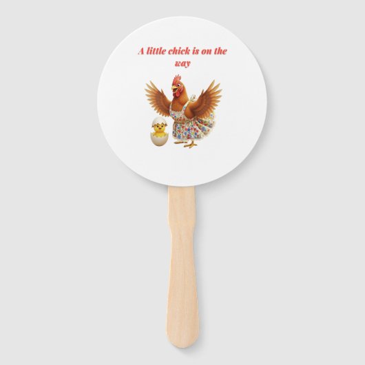 A little chick is on the way handwaaier (Voorkant)