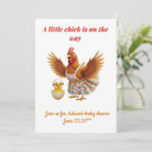 A little chick is on the way  kaart (Staand voorkant)