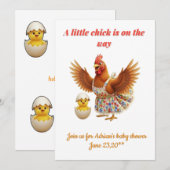 A little chick is on the way  kaart (Voorkant / Achterkant)