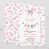 A little Cowgirl Baby Shower Girl Kaart (Voorkant / Achterkant)