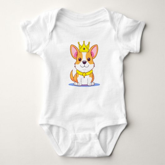 A little cute corgi. romper (Voorkant)