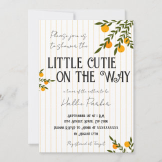 A Little Cutie is On The Way Invitation