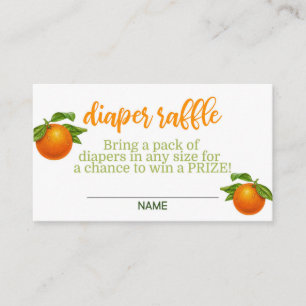 A Little Cutie is On The Way Luier Raffle Kaart