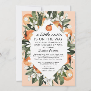 A Little Cutie is op de weg Baby shower per post Kaart