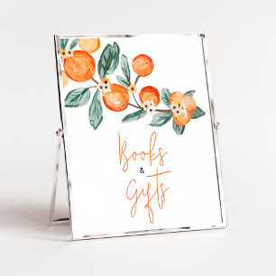 A Little Cutie is op de weg Oranje boeken en cadea Poster