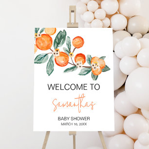 A Little Cutie is op de Weg Oranje Welkom Poster