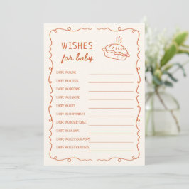 A Little Cutie Pie Baby shower Wensen voor Baby Kaart
