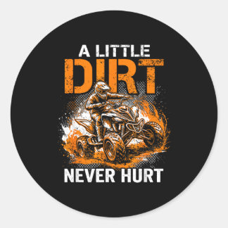 A little dirt hurt quad 4 wheeler atv riding off ronde sticker