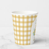 A Little Duckling is On The Way Duck Baby Shower Papieren Bekers (Rechts)