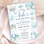 A Little Fish Is On the Way Baby Shower Invitation