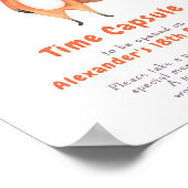 A Little Fox Time Capsule 1st Birthday Poster (Hoek)