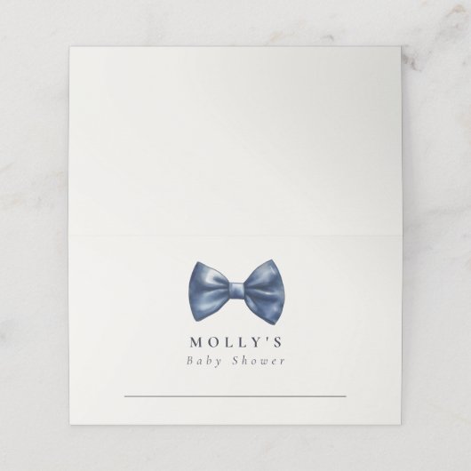 A Little Gentleman Is On His Way Baby Shower (Buitenkant ongevouwen)