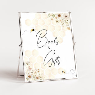 A Little Honey Bee Baby shower Boeken en geschenke Poster