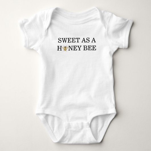 A little Honey Is On The Way Baby Shower Romper (Voorkant)
