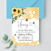 A Little Honey is op de weg Bee Theme Baby shower Kaart