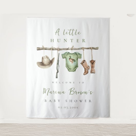 A Little Hunter is onderweg naar Backdrop Wandkleed (Voorkant)